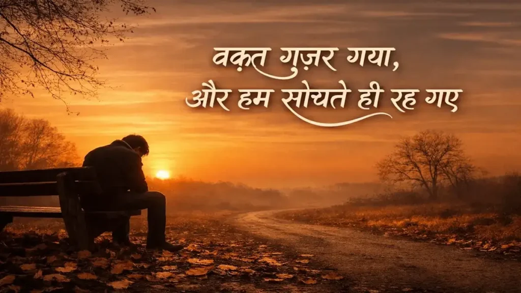 वक़्त गुजर गया, और हम सोचते रहे